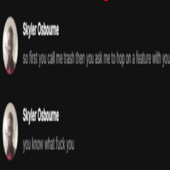 SKYLER U KNOW YO ASS IS A BITCH