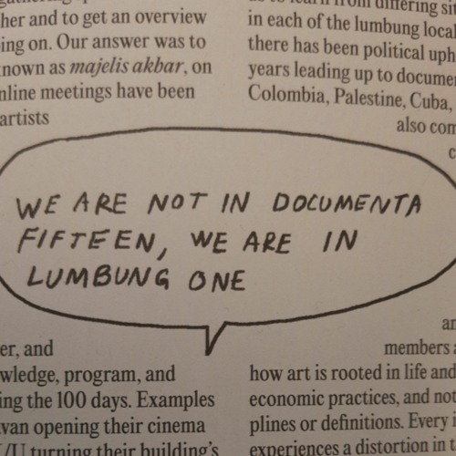 How to share the practice of Lumbung