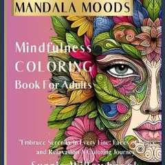 Ebook PDF  📚 "Mandala Moods: Serenity in Every Stroke - A Coloring Journey of Faces & Emotions for