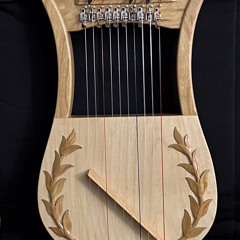 Marini-made hand-crafted 10 string Davidic Kinnor lyre - improvisations