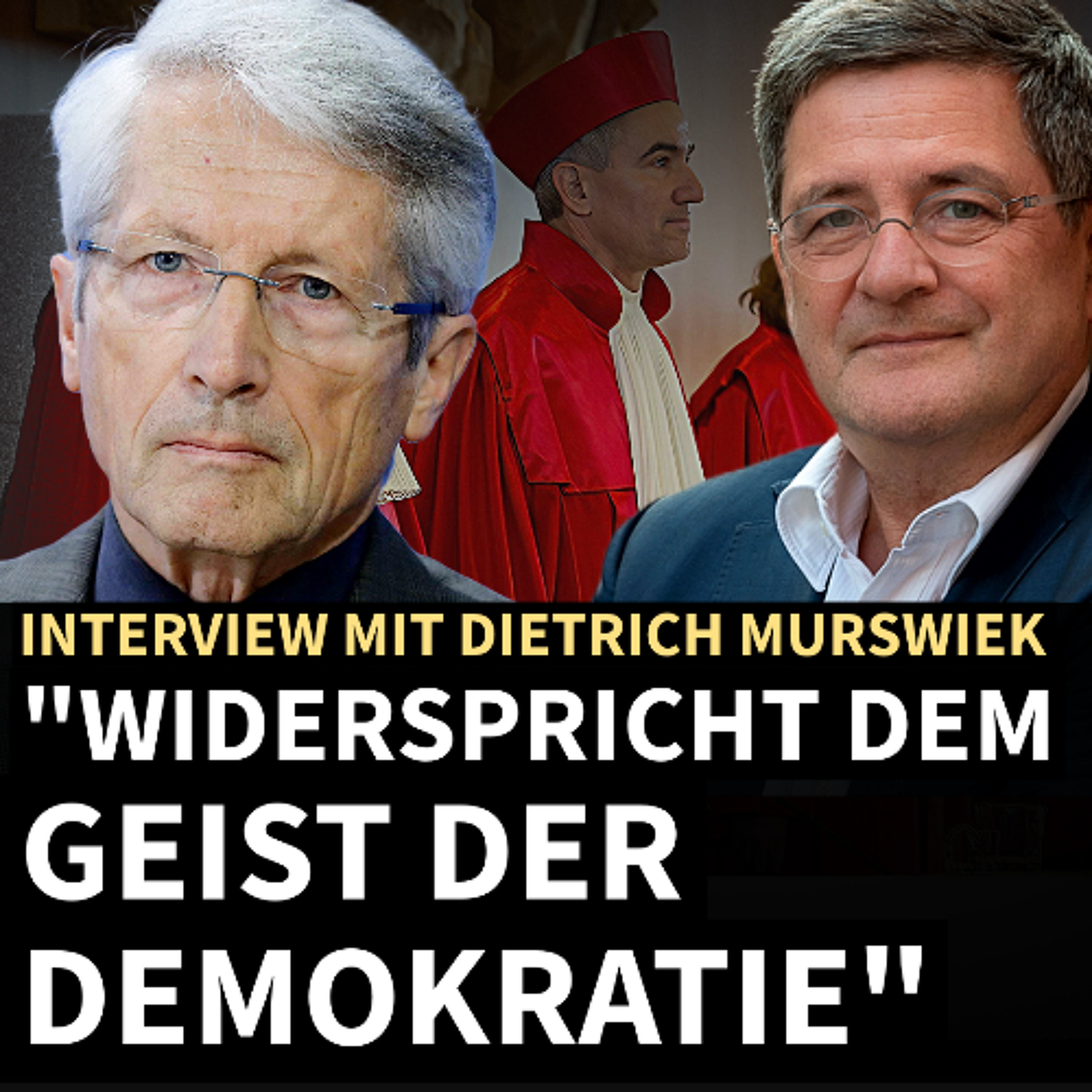 Das Verfassungsgericht urteilt gegen den Geist der Demokratie: Interview mit Dietrich Murswiek