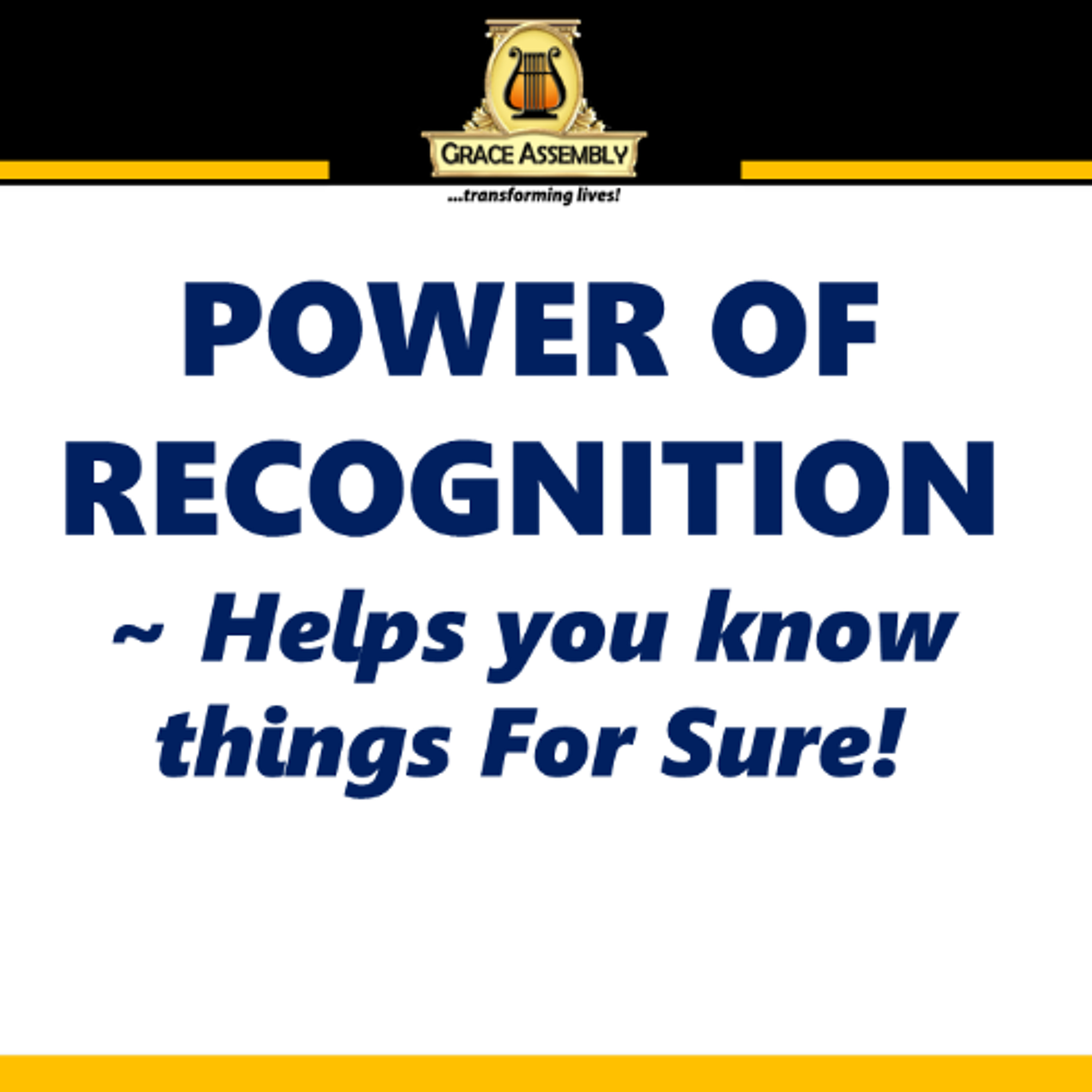 Power of Recognition/Pastor Femi Paul/ Prayer & Praise Midweek Service