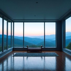 In the stillness of a twilight room
