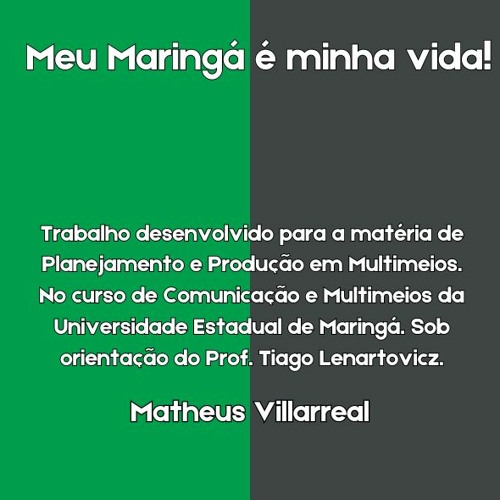 Meu Maringá é Minha Vida - Relatos de torcedores do Maringá