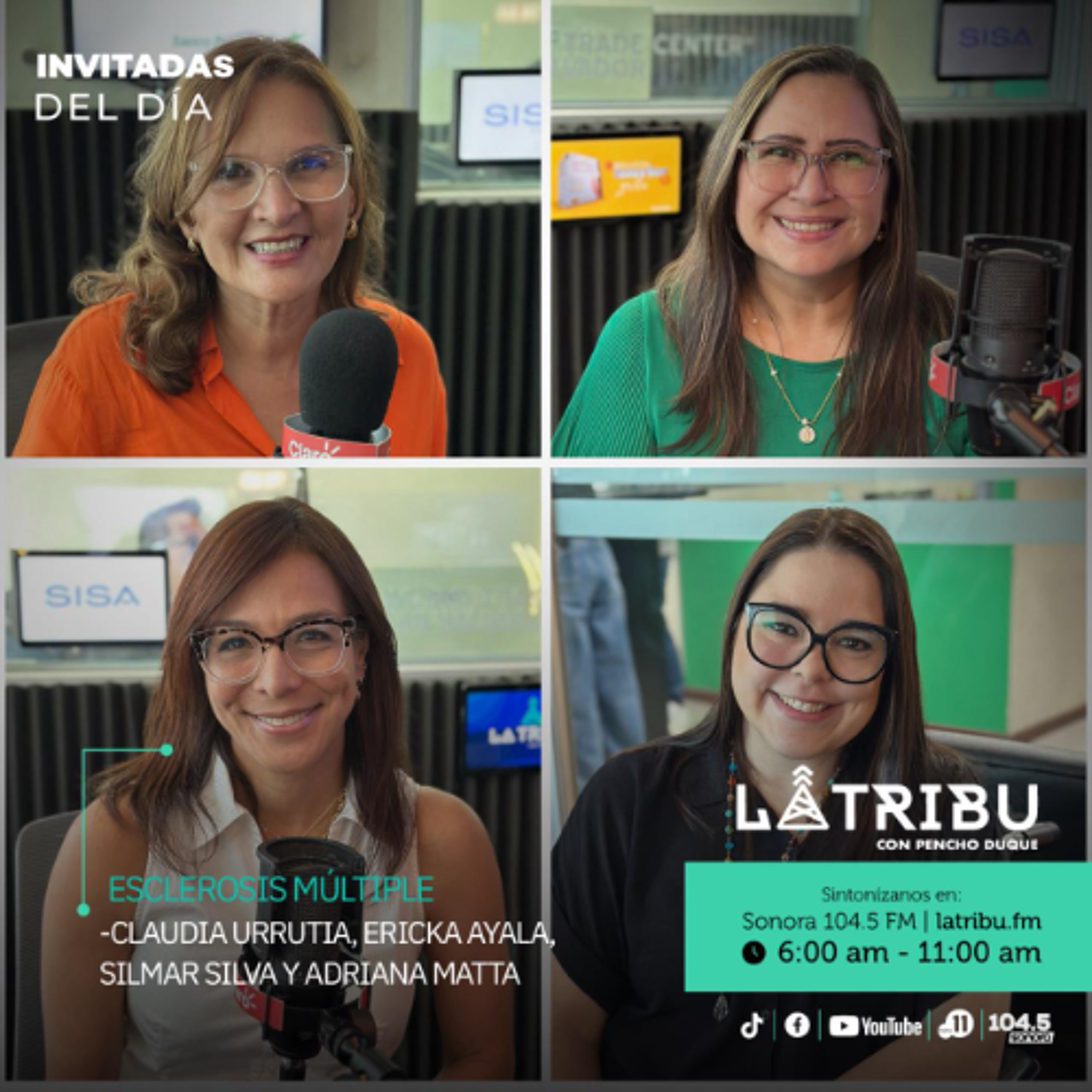 Dra. Ericka López, Silmar Silva , Dra. Claudia Urrutia, Adriana Matta - Esclerosis Múltiple