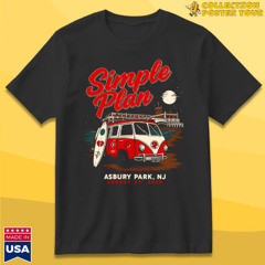 Simple Plan August 27 2025 Asbury Park NJ Concert T-Shirt