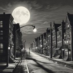 Walking Through A Moonlit City