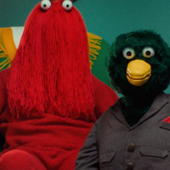 DHMIS Red Guy and Duck (I like looking at you)