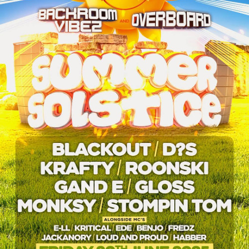 overboard backroom vibez summer solstice 20.6.25 @the quietwoman DJ Roonski kick off set