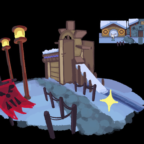 Snowdin Walled [Royal!Papyrus]