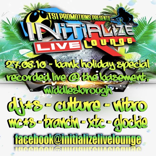 INITIALIZE-  27th AUG 2010  - DJ'S CULTURE - DJ NITRO - MC'S TRANCIN - XTC - GLOCKIE