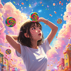 雨が飴で雲がわた飴で
