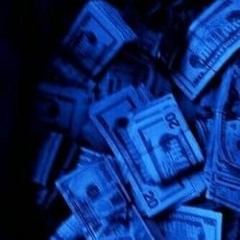 Lotta Blue Cash In A Rubber Band
