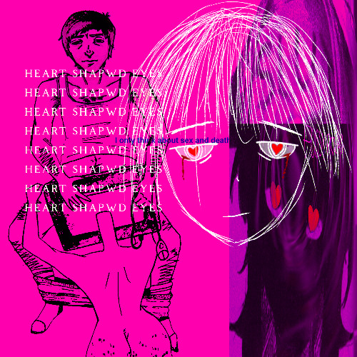heart shapwd eyes