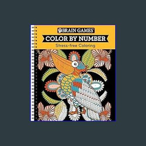 Stream 📖 Brain Games Color by Number StressFree Coloring (Orange