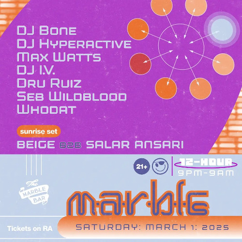 DJ Hyperactive @ The Marble Bar 03/01/25