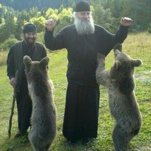 Greek orthodox christian chant "In the midst of the desert beauty" (sped up)