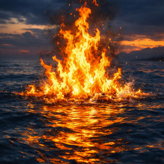 FIRE On The Water