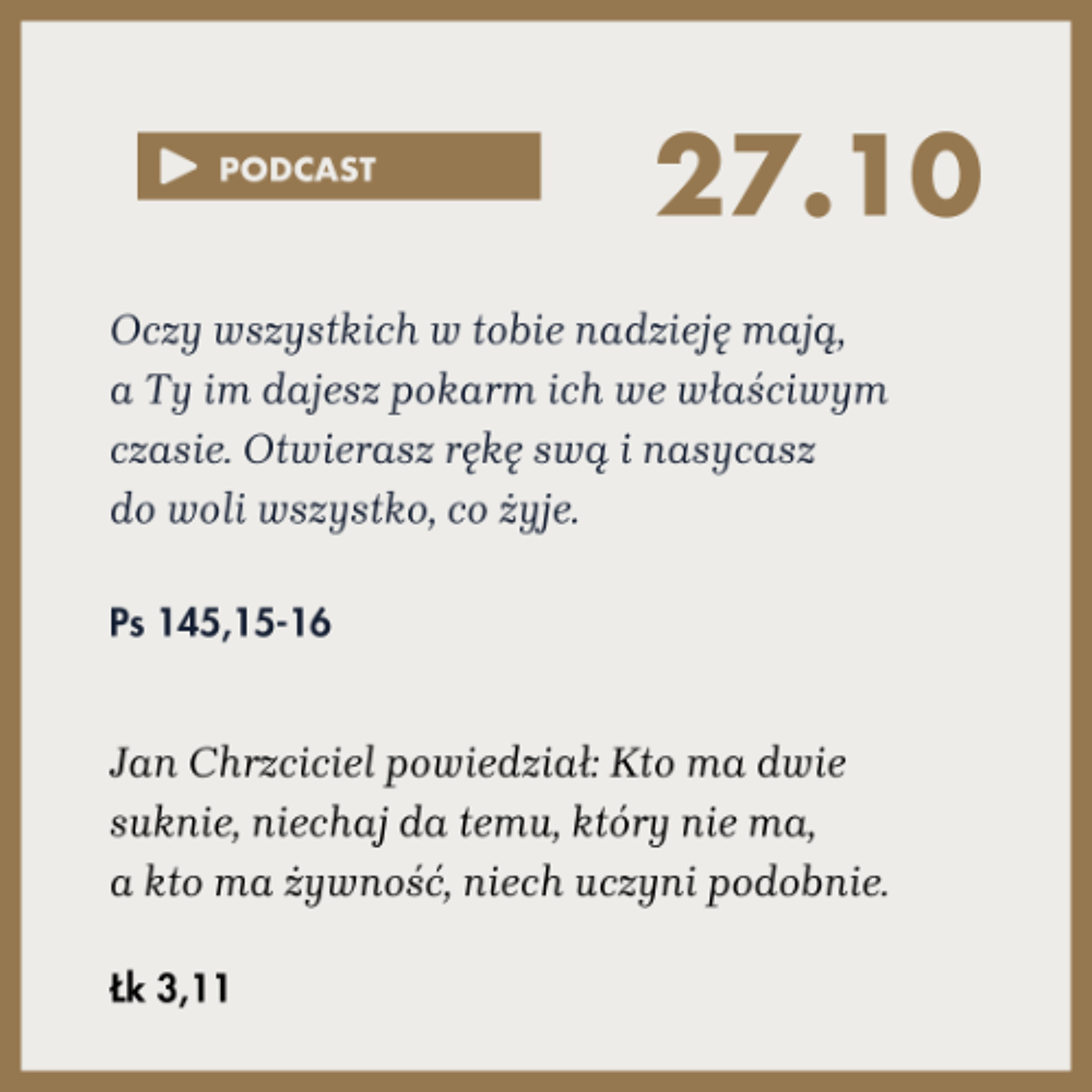 Poranek ze Słowem na 27 października 2025 episode artwork
