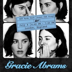 gracie abrams - crazy girl (CLEAREST AUDIO) live from hyde park