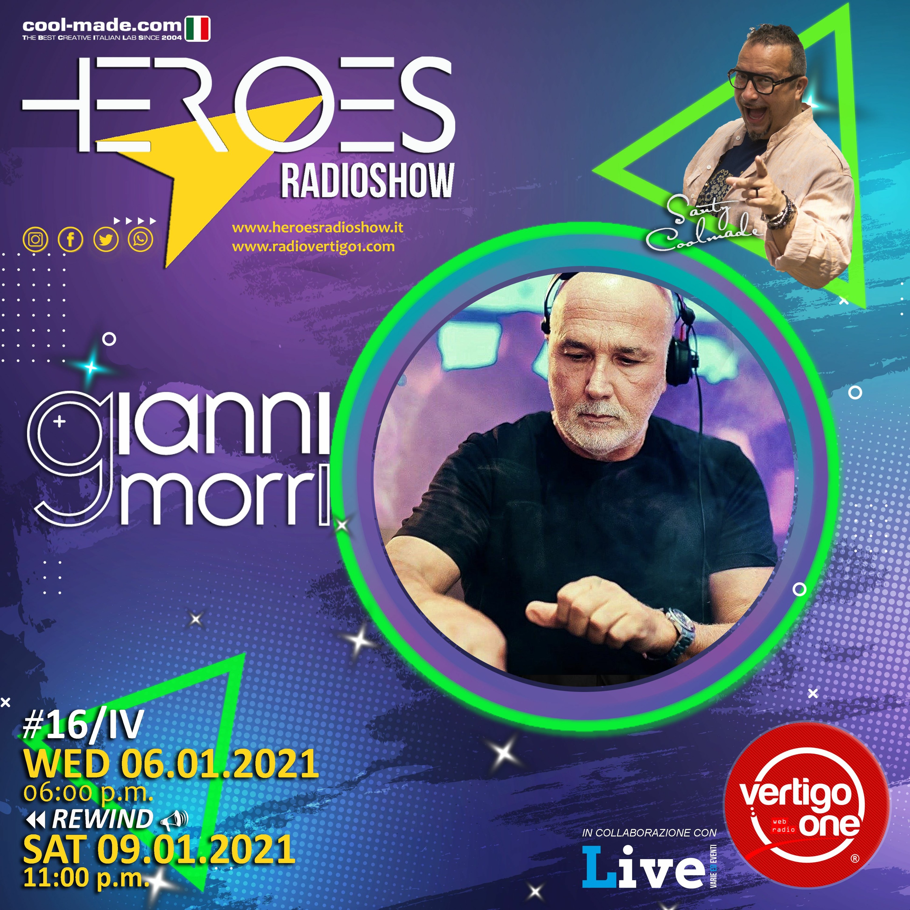 #16/2020-21> HEROES RadioShow - Special Guest GIANNI MORRI episode artwork