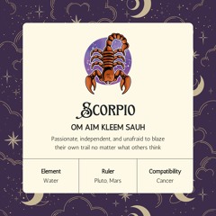 Scorpio: Om Aim Kleem Sauh