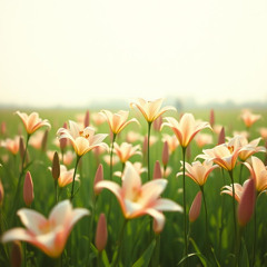 Lilies are blooming without us here