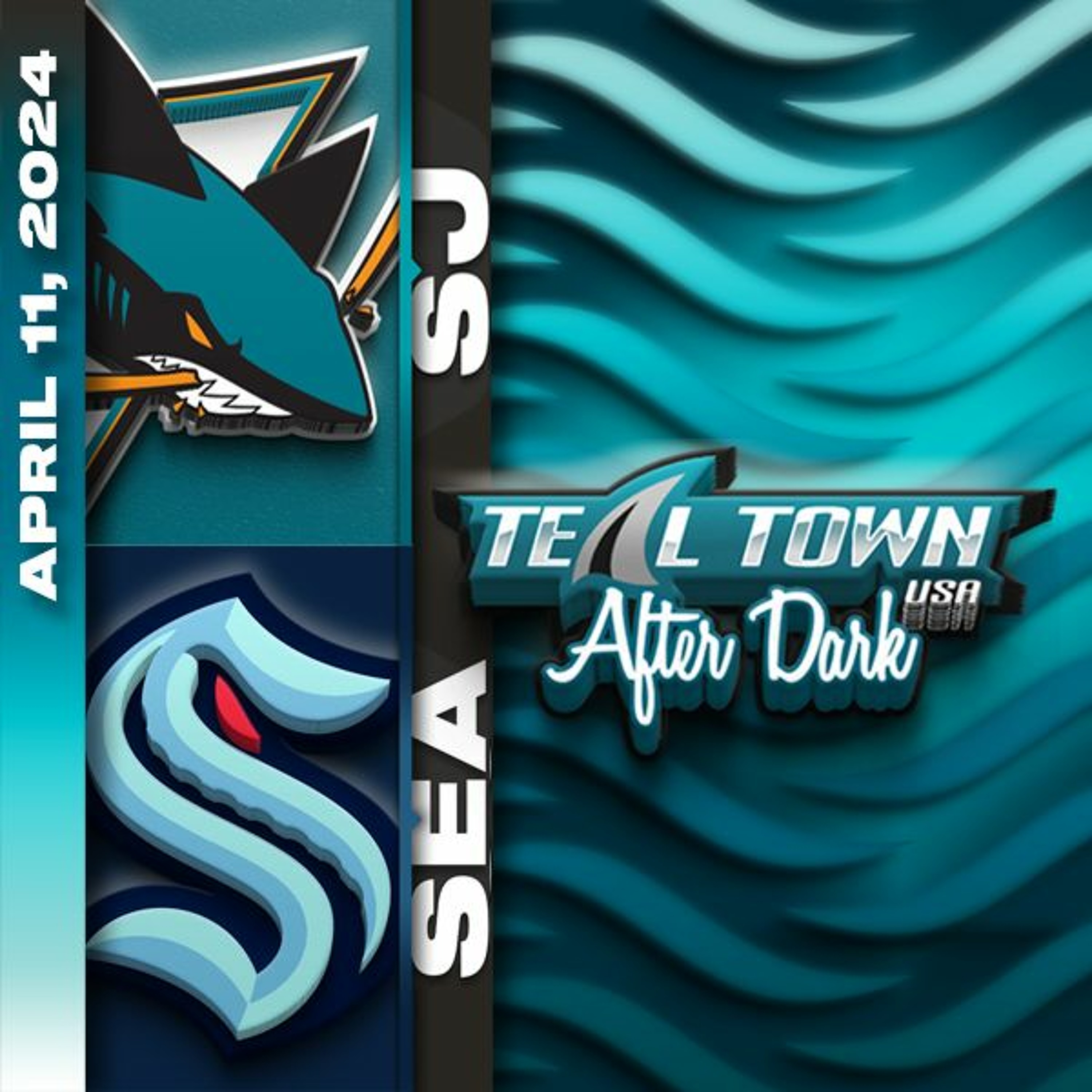 San Jose Sharks vs Seattle Kraken - 4/11/2024 - Teal Town USA After Dark (Postgame)