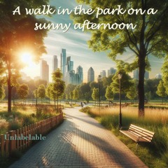 A walk in the park on a sunny afternoon