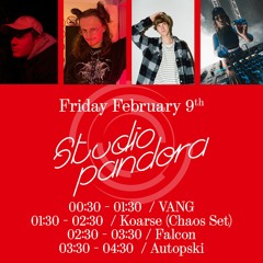 Blackout invites VANG in Studio Pandora