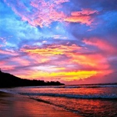 Sunset on the beach