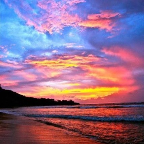 Sunset on the beach