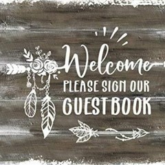 EPUB Welcome Guest Book: Rustic Tribal Wood Guestbook For Guesthouse, Rental Cabin Lodge B&B, We