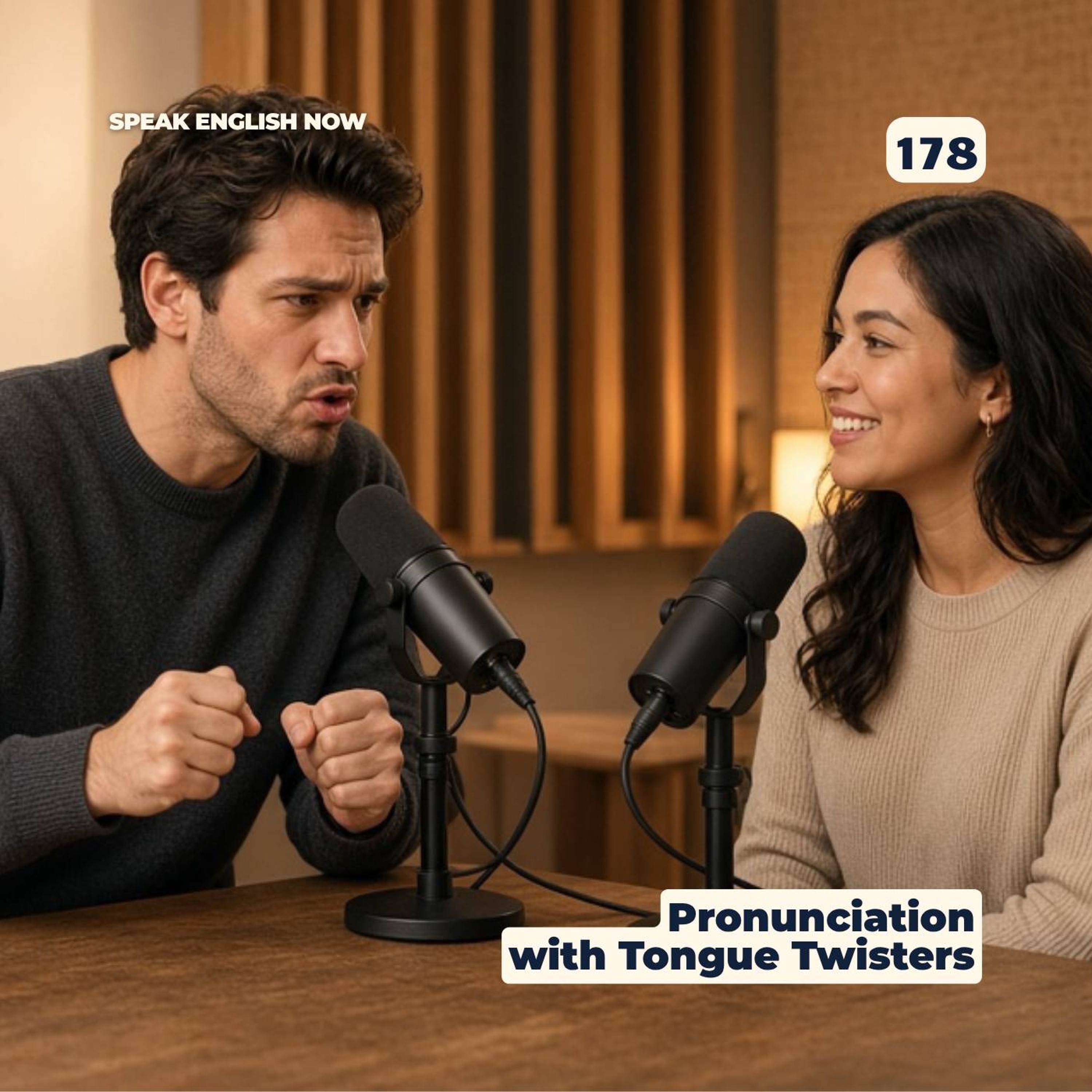 #178 English Pronunciation Practice with Tongue Twisters episode artwork
