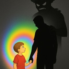 Walking into the light.
