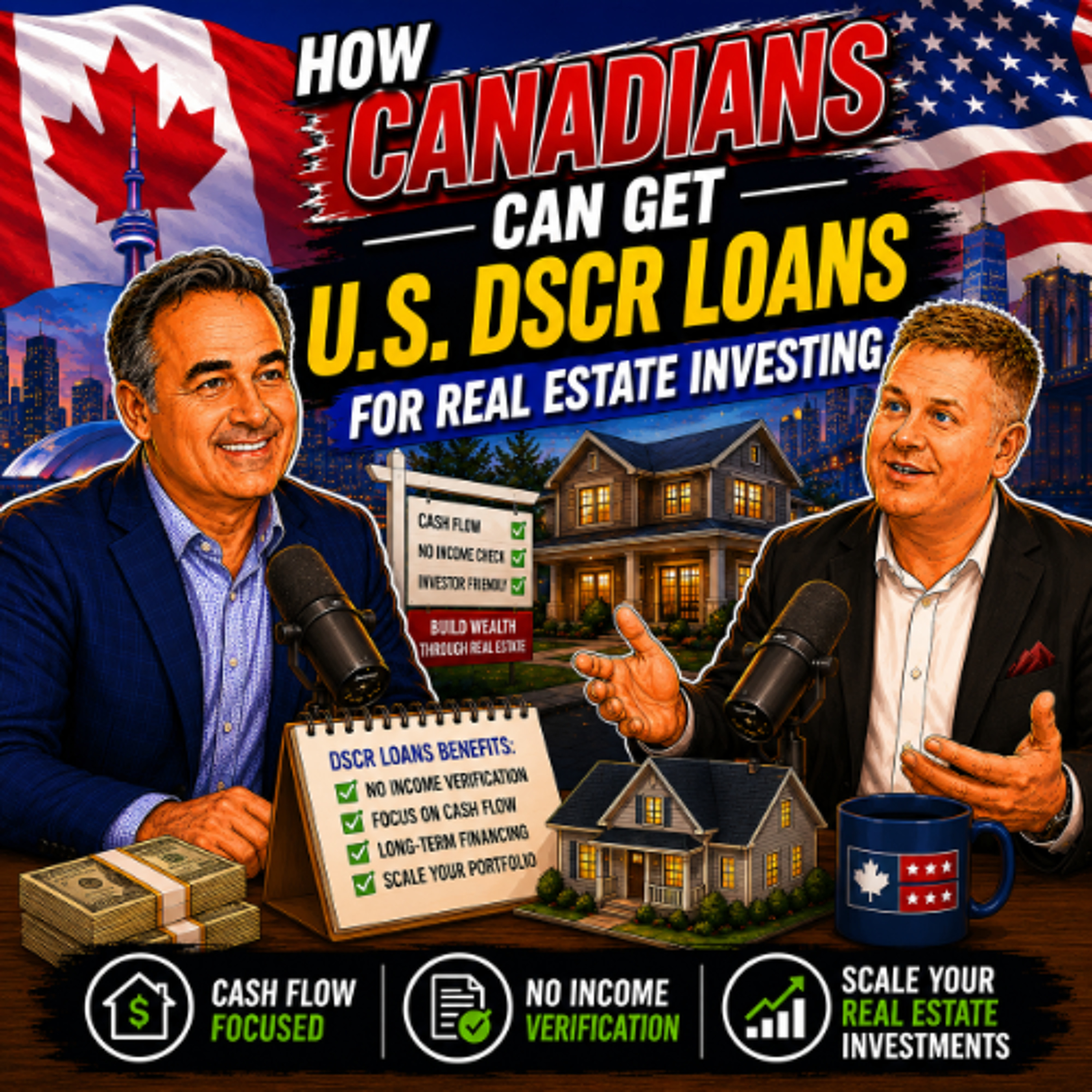 EP425 How Canadians Can Get U.S. DSCR Loans for Real Estate Investing with Brad Beauchamp episode artwork