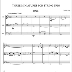 THREE MINIATURES FOR STRING TRIO
