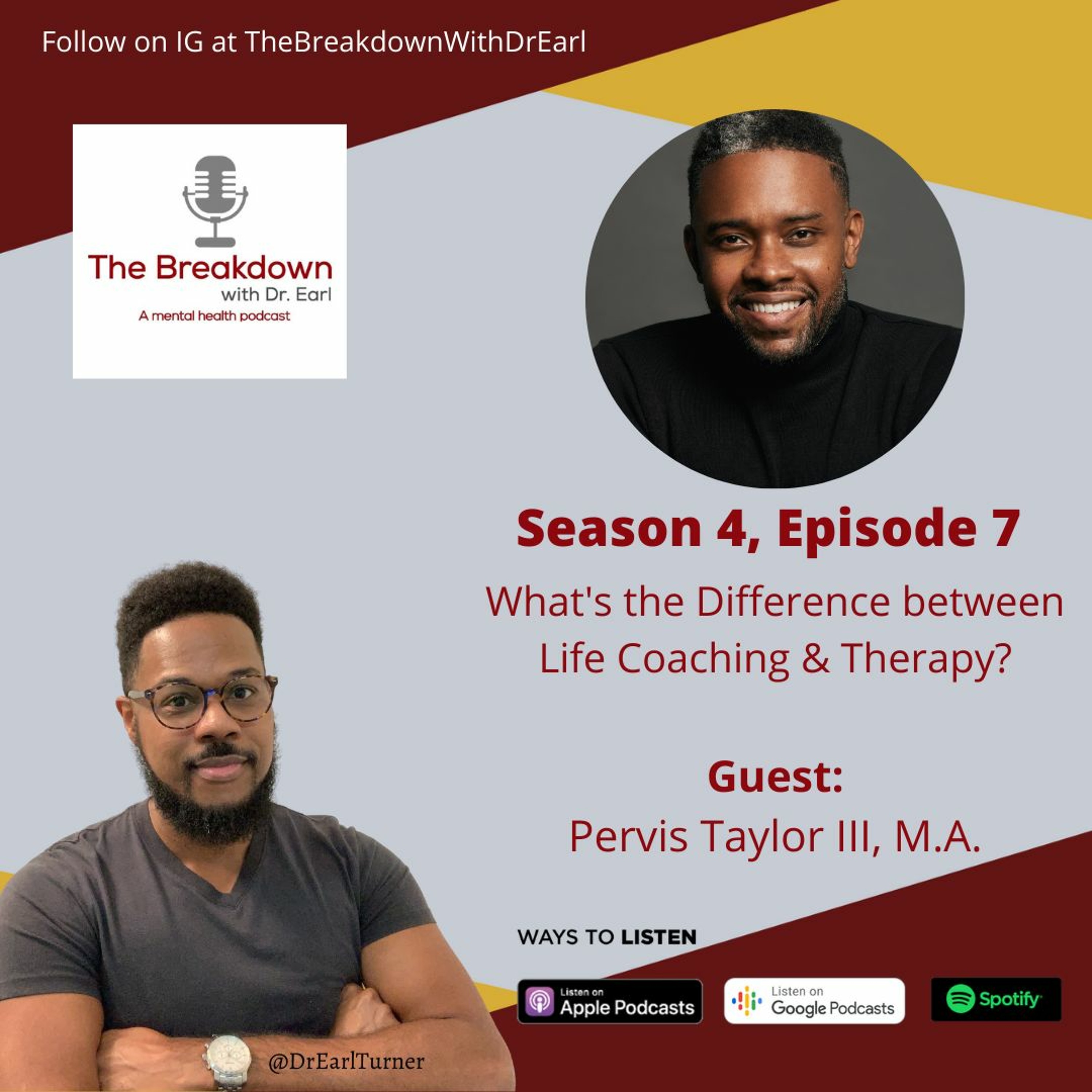 S4 E7 - Let's Talk Life Coaching with Pervis Taylor III episode artwork