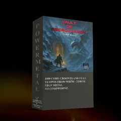 Vault Of Necrodragon - Power Metal MIDI Drum Groove Pack Sampler 225bpm 4/4