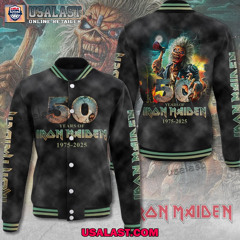 Iron Maiden 50th Anniversary Varsity Jacket
