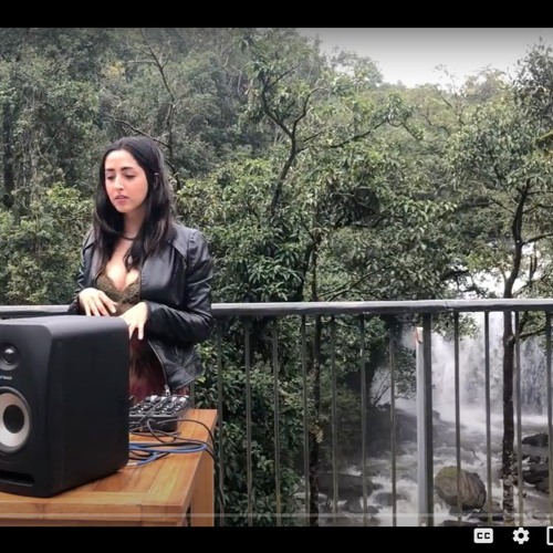 At the waterfall.