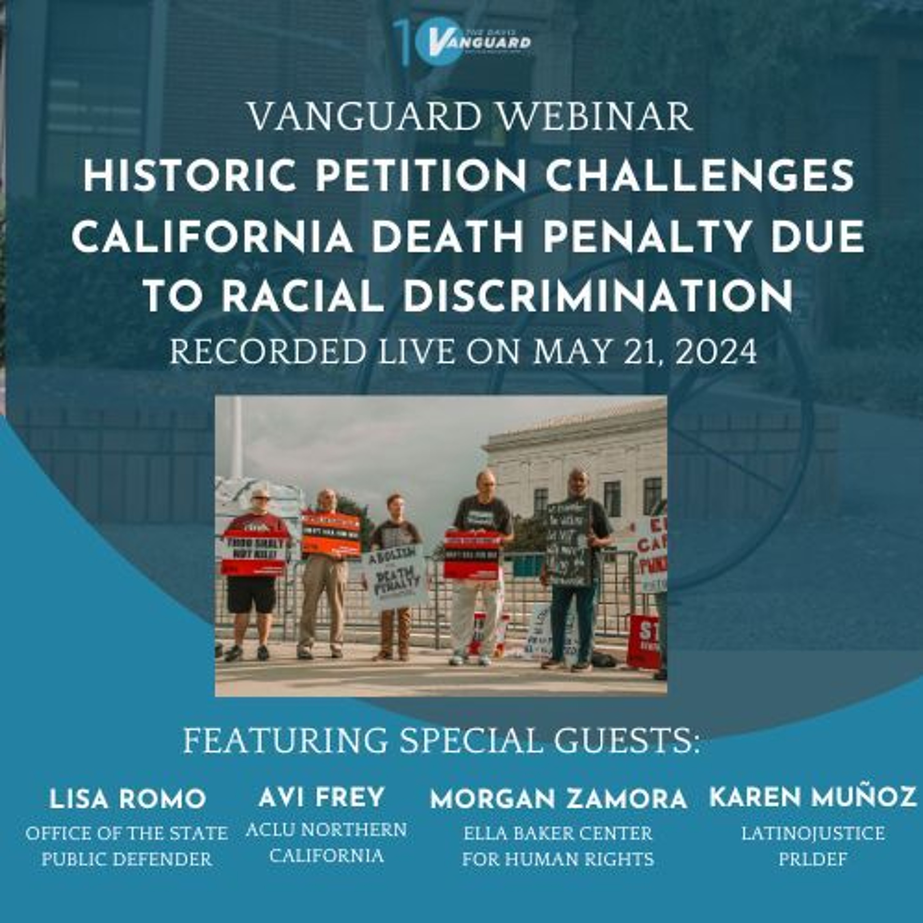 VANGUARD WEBINAR: Lawsuit Challenges the California Death Penalty as Racially Discriminatory