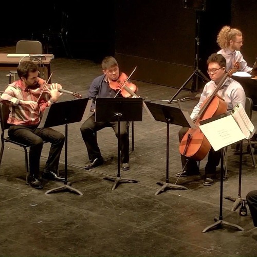 "Sonder" for sax, trumpet, string quartet, and piano