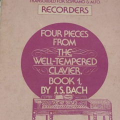 J. S. Bach: 4 pieces from The Well tempered clavier book 1