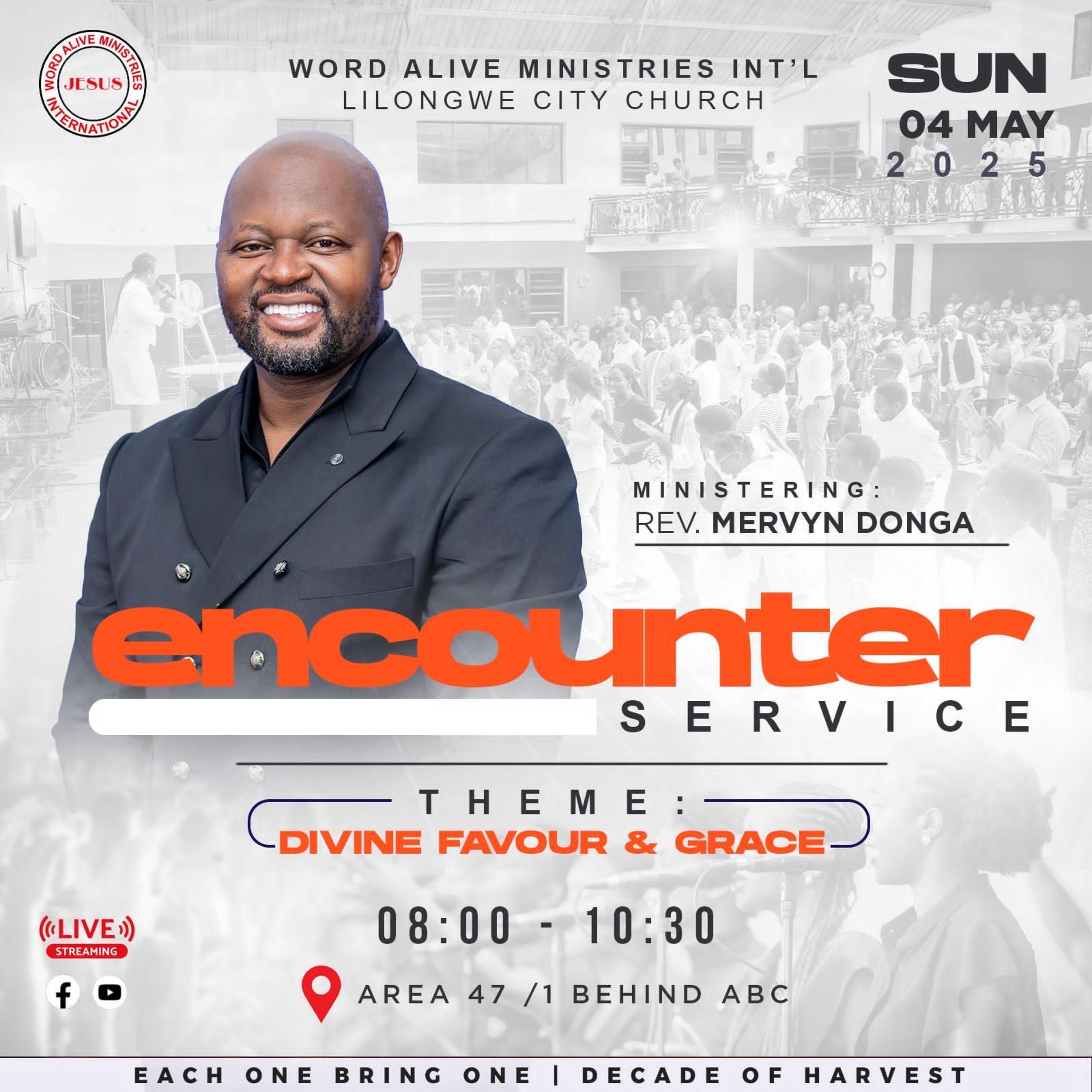 Encounter Service Rev Mervyn Donga "Divine Favour and Grace"