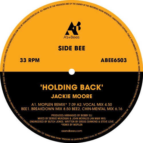 Jackie Moore / Holding Back (Moplen) Jackie Moore / Holding Back (Moplen)