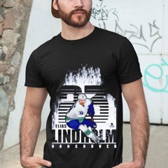 Elias Lindholm 23 Vancouver Ice Hockey Player Shirt