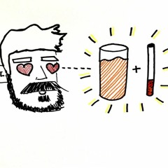 Orange juice and a dart