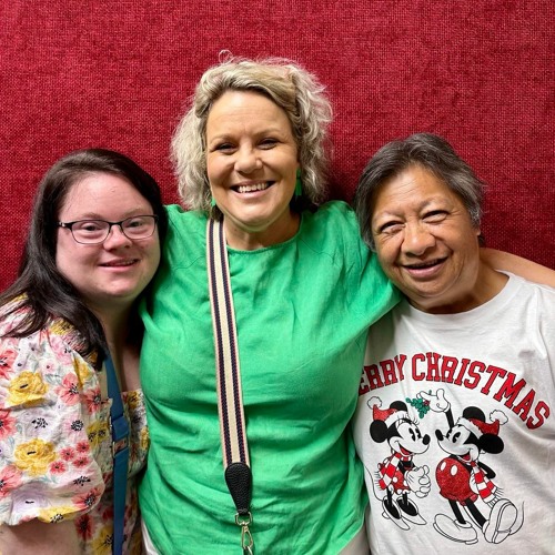 Creating Drama performers Kat and Ella with mentor Helen Janke