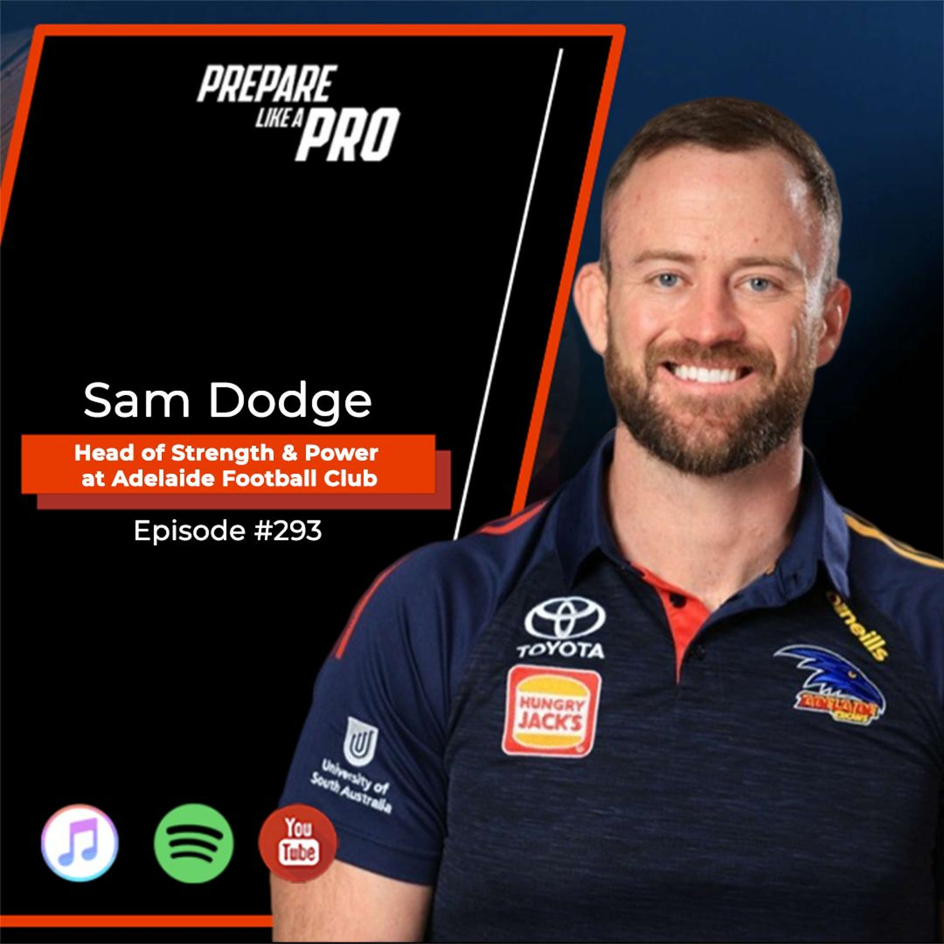 #293 - Sam Dodge, Head of Strength & Power at Adelaide Football Club episode artwork
